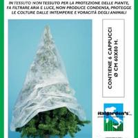 3 Cappucci tessuto non tessuto diametro cm.100x160