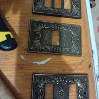 placchette eletricista in ottone