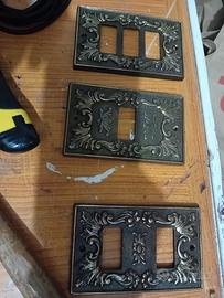 placchette eletricista in ottone