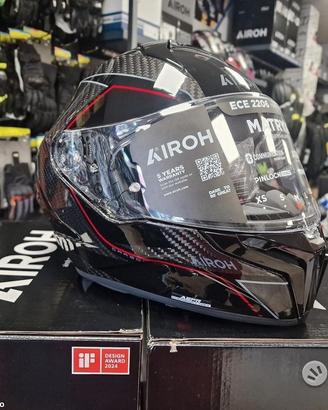 AIROH Casco Integrale Matryx Carbon Stylish