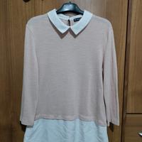 Blusa effetto camicia 