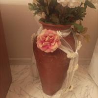 Anfora  in terracotta decorata 