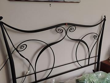 Ferro battuto letto, una piazza e mezza