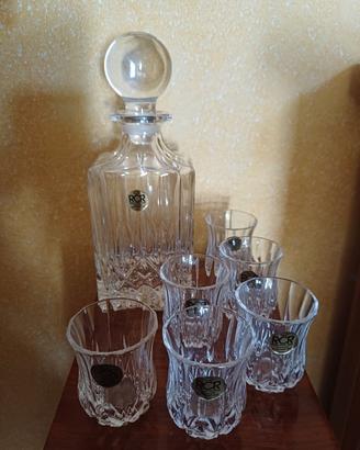 Set da liquore in cristallo RCR