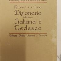 Novissimo dizionario italiano tedesco Vannini 1935