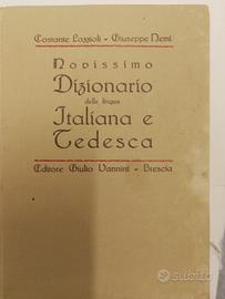 Novissimo dizionario italiano tedesco Vannini 1935