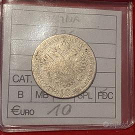 10 Kreuzer 1836 Ferdinando I Austria Argento A048A