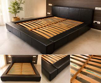 Letto in pelle