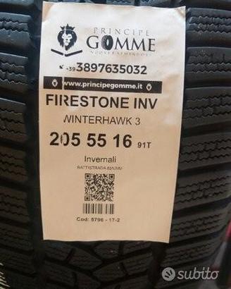 2 gomme 205 55 16 firestone inv a5796