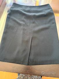 Gonna a tubino nero Burberry