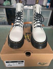 dr martens stivale bianco platform