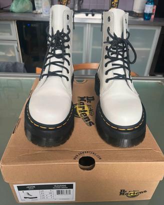 dr martens stivale bianco platform