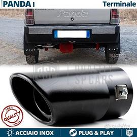 TERMINALE di Scarico per FIAT PANDA 141 OVALE Nero