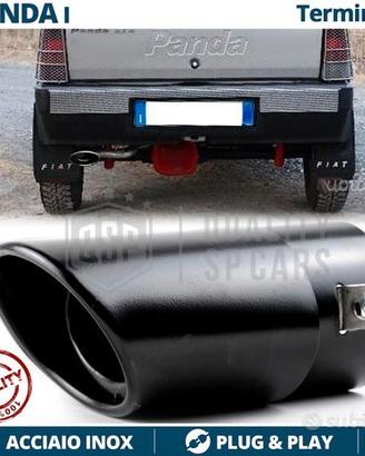 TERMINALE di Scarico per FIAT PANDA 141 OVALE Nero