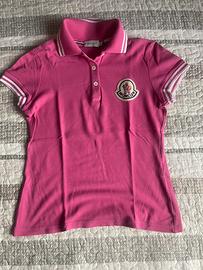 Polo MONCLER  ( rosa e bianca )