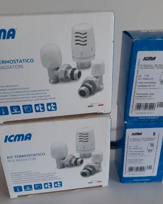 ICMA 2 kit termostatico  + 2 testata termostatica