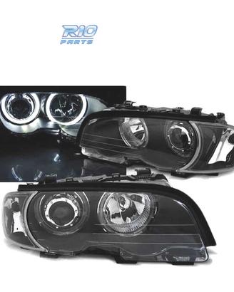 FARI BMW E46 COUPE CABRIO 99-03 ANGEL EYES LED NER