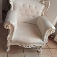 poltrona stile barocco