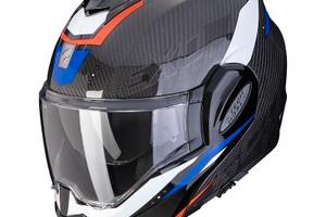 SCORPION EXO-TECH CARBON ROVER BLU BIANCO ROSSO