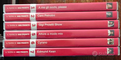 6 DVD IL TEATRO DI GIGI PROIETTI