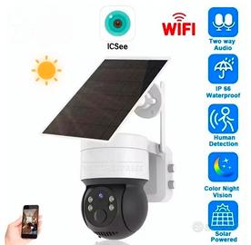 TELECAMERA Sorveglianza WiFi App ICSEE  Solare