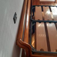 contorno letto con reti a doghe