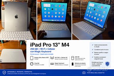 IPAD PRO 13 “M4” 256 GB CELLULAR CON KEYBOARD