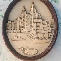 Placca decorativa ovale Liverpool Royal Liver