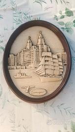 Placca decorativa ovale Liverpool Royal Liver