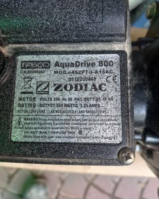 pompa per filtro piscina Zodiac flo pro 