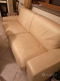 Divano in pelle 3 posti