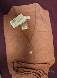 Pigiama  FRETTE Donna in Flanella Rosso - NUOVO -L