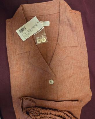 Pigiama  FRETTE Donna in Flanella Rosso - NUOVO -L