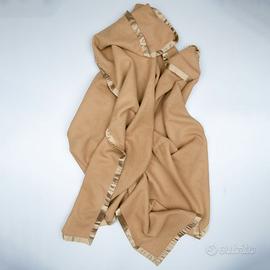 Coperta Somma 100% Lana Beige Plaid