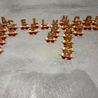 Lettere treno legno