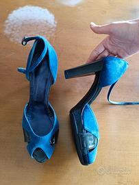 Sandali open toe blu
