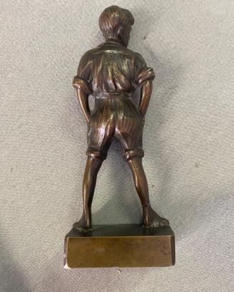 Figura di Scugnizzo in bronzo