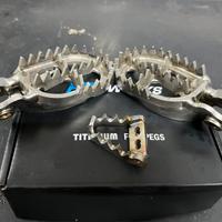 Pedane e pedalino freno titanio pro works