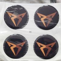 Cupra Adesivi coprimozzo Metalo 60 mm Cerchi