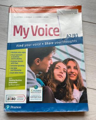 Libro inglese My Voice A2/B1  ISBN 9788883394485