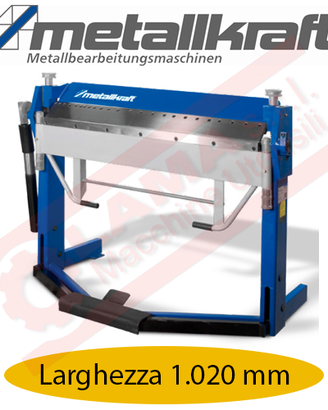 Piegatrice a grembiale max larghezza 1.020 mm