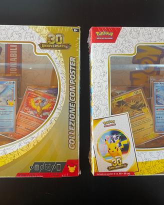 Pokemon 30 anniversario Collezione con poster Nuov