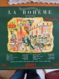 Cofanetto 2 vinili d'epoca opera "La Bohème"
