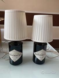 COPPIA DI LAMPADE ABAT JOUR BOTTIGLIA GIN