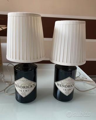 COPPIA DI LAMPADE ABAT JOUR BOTTIGLIA GIN