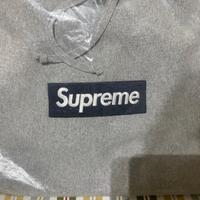 Felpa Supreme Box Logo Grigia L new con cartellino