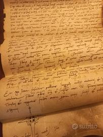 PERGAMENE ANTICHE - 1400 IN POI