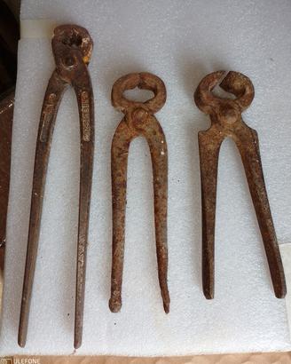 3 tenaglie da collezione.