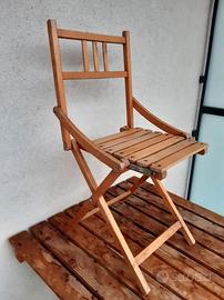 Piccola sedia pieghevole mod. Reguitti vintage