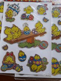 adesivi pasqua  in plastica 